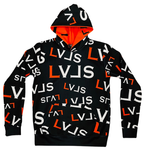 LVLS House of Hoodies, LLC Apparel & Accessories DYE SUBLIMATION HOODIE (LVLS PATTERN)