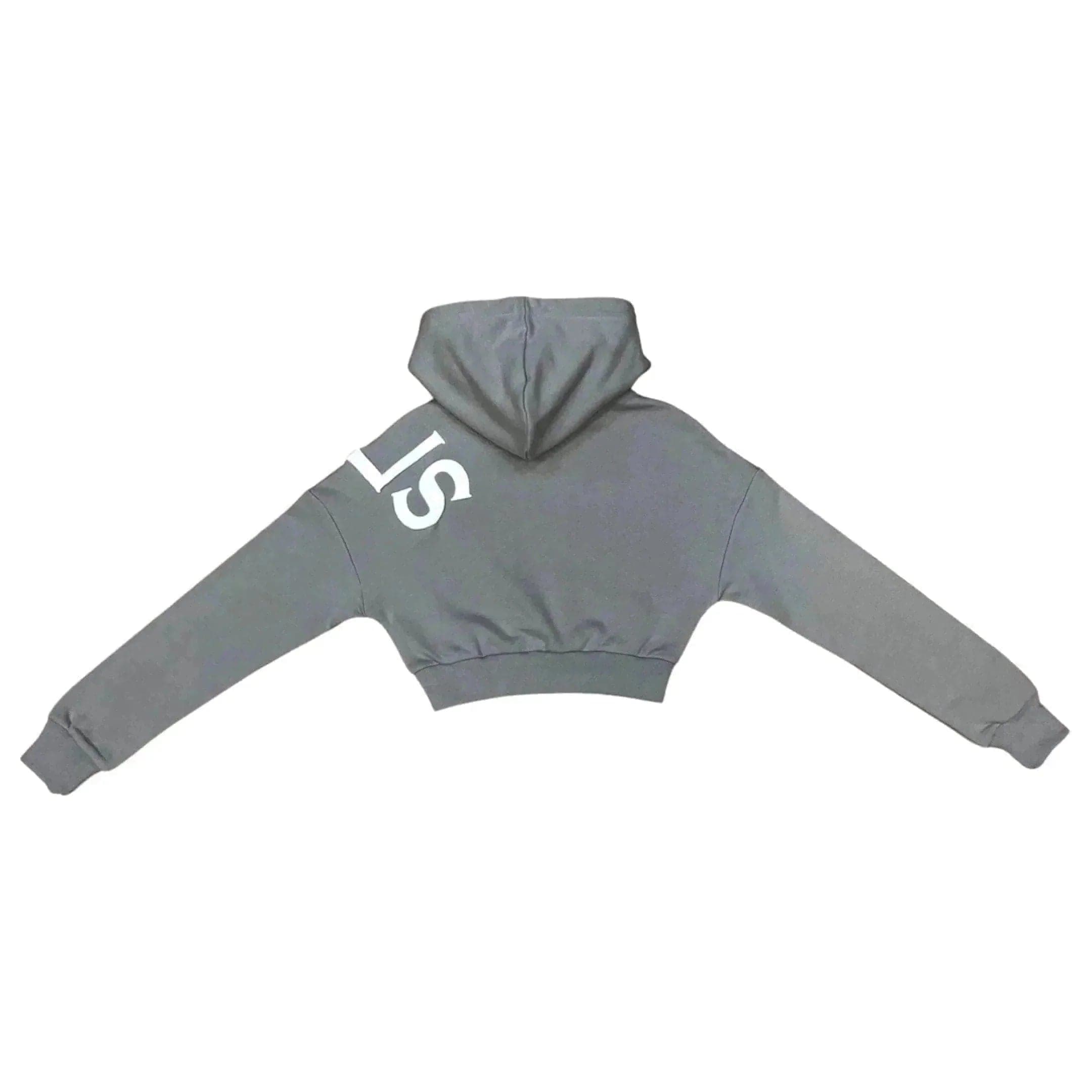 LEVELS, LLC CROP HOODIE LEVELS PREMIUM CROP HOODIE (GREY)