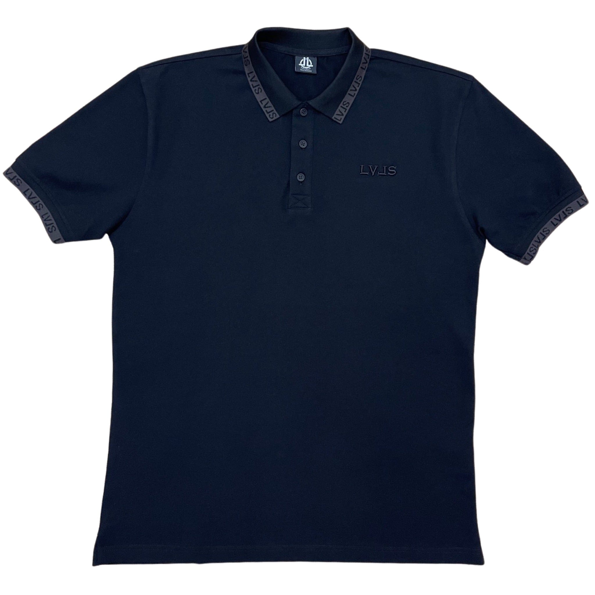 LEVELS, LLC Shirts & Tops LVLS Polo (Black w/ Charcoal Logo)