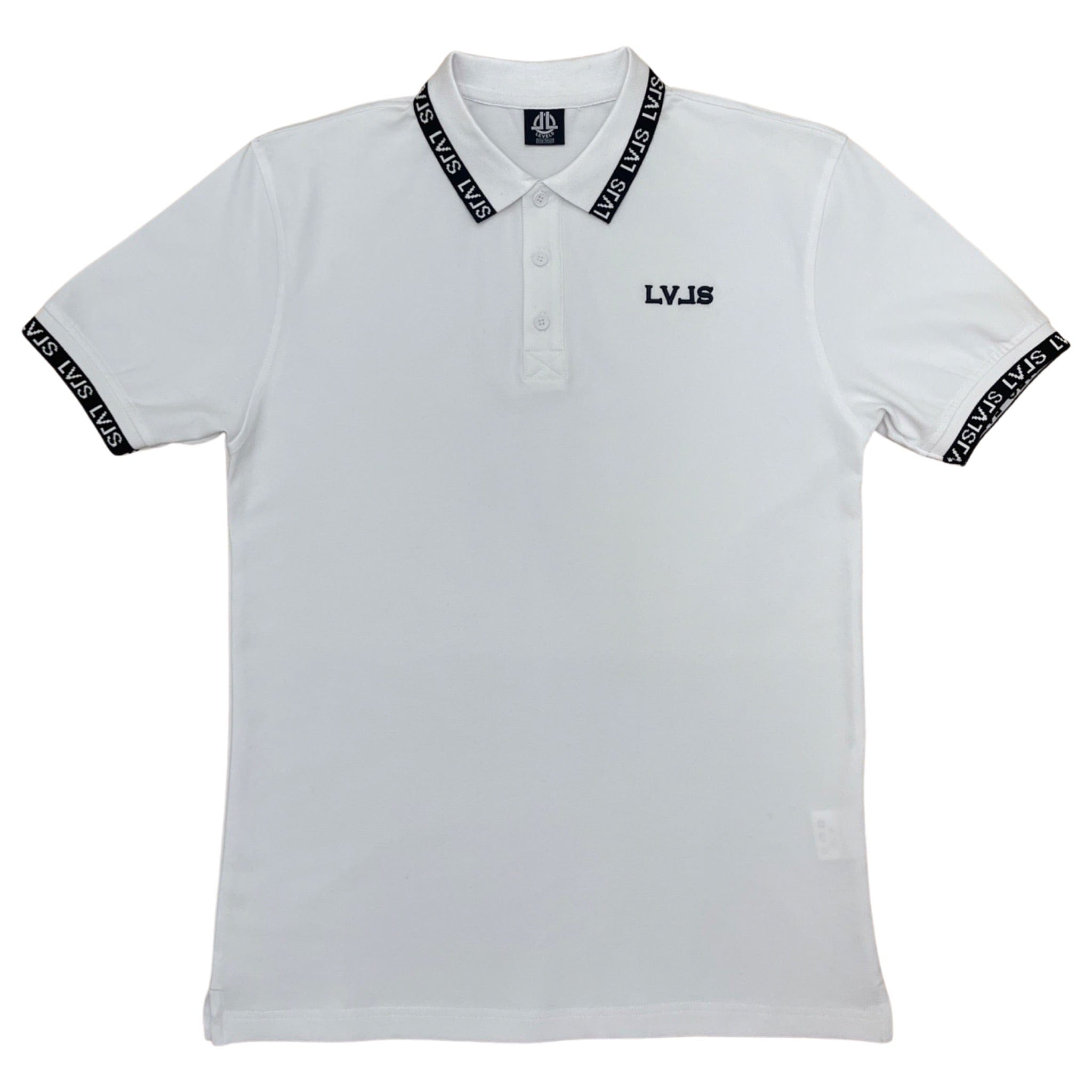 LEVELS, LLC Shirts & Tops LVLS PREMIUM POLO (WHITE)
