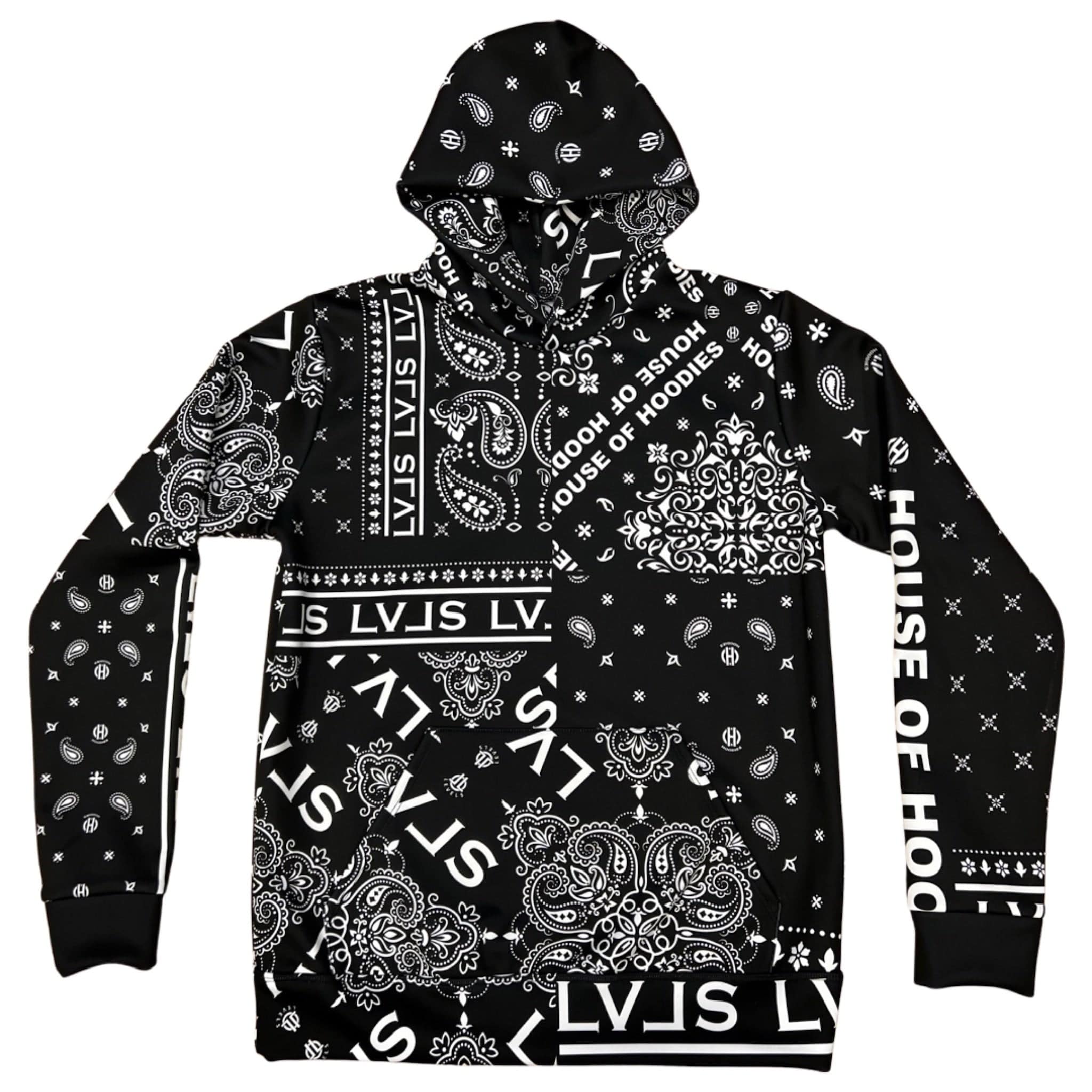 LVLS House of Hoodies, LLC hoodie DYE SUBLIMATION HOODIE (PAISLEY PATTERN)