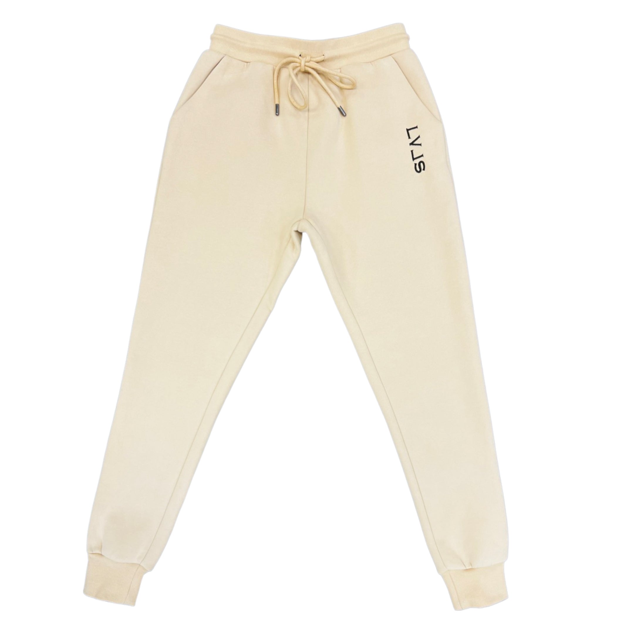 LVLS House of Hoodies, LLC JOGGERS EMBROIDERED PREMIUM JOGGERS (NUDE)